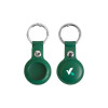 PU Leather Keyring AirTag Holders Green